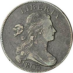 [L#1455] 1803 L1C S-265 R4 VG10 Lg Dt & Frac