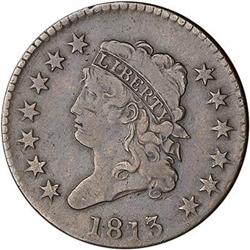 [L#1508] 1813 L1C S-292 R2 F15. Turban Head.