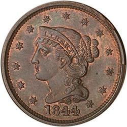 [L#1740] 1844 L1C N-3 R2 NGC MS64 BN Repunched 18