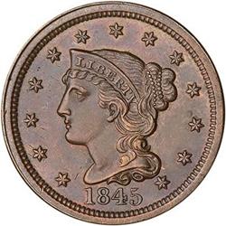 [L#1749] 1845 L1C N-6 R2 AU55.