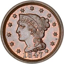 [L#1788] 1847 L1C N-21 MS63