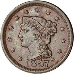 [L#1795] 1847 L1C N-31 R5 VF30 Lg7 over Sm7