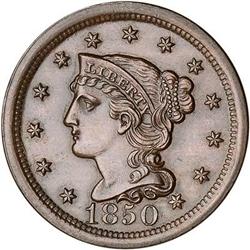 [L#1873] 1850 L1C N-9 R2 AU50.