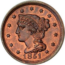 [L#1900] 1851 L1C N-15 MS63