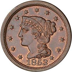 [L#1943] 1853 L1C N-31 R4+ MS62+.