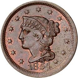 [L#1963] 1854 L1C N-22 MS62