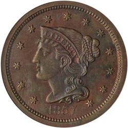 [L#2005] 1857 L1C N-5 R5+ PCGS PR65 RB