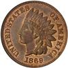 Image 1 : [L#3015] 1869 1c NGC MS65 Red and Brown.