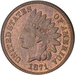 [L#3018] 1871 1c PCGS PCGS MS64RB