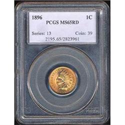 [L#3031] 1896 1c PCGS MS65 Red