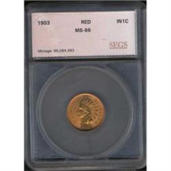 [L#3036] 1903 1c SEGS MS66 Red