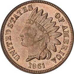 [L#3045] 1861 1c PCGS PF64