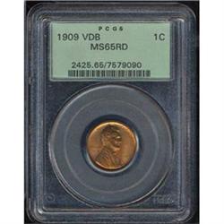 [L#3056] 1909 VDB 1c PCGS MS65