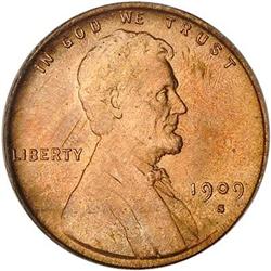 [L#3057] 1909-S V.D.B. 1c PCGS MS65 Red