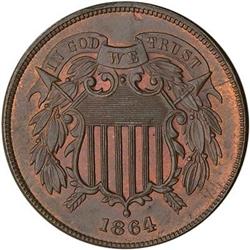 [L#3124] 1864 LM 2c NGC MS64BN