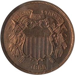 [L#3127] 1868 2c NGC PF66 RB