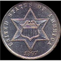 [L#3138] 1867 3CS PF63 PVC haze