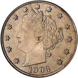 [L#3203] 1903 5c PCGS MS65