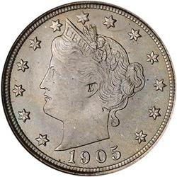 [L#3208] 1905 5c NGC MS66