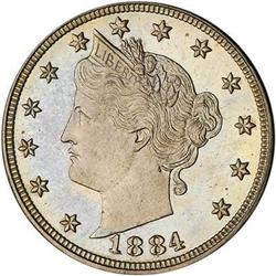 [L#3226] 1884 5c NGC PF65 Cameo