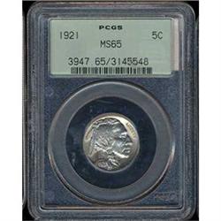 [L#3268] 1921 5c PCGS MS65