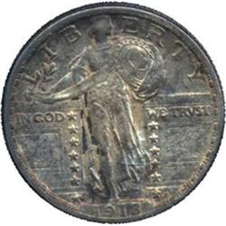 [L#3455] 1918/7-S 25c AU50 toned