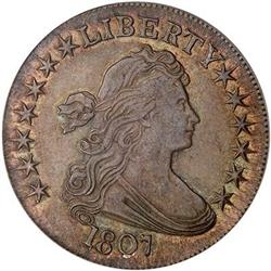 [L#3525] 1807 Draped Bust 50c PCGS AU55