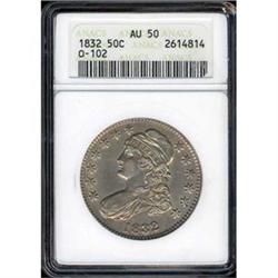 [L#3543] 1832 O102 50c ANACS AU50