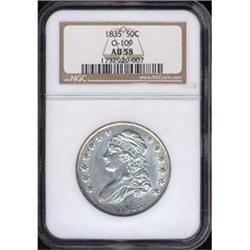 [L#3548] 1835 O109 50c NGC AU58