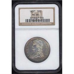 [L#3549] 1837 RE 50c NGC MS66