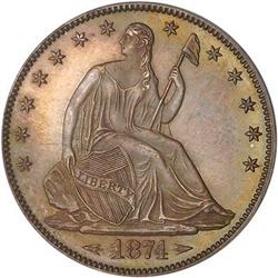 [L#3562] 1874 Arrows 50c PCGS PF65