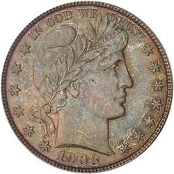 [L#3573] 1908-D 50c PCGS MS66