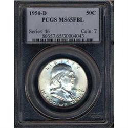 [L#3623] 1961-D 50C Franklin PCGS MS65 Full Bell Lines