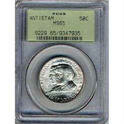 [L#4007] 1937 Antietam 50c PCGS MS65