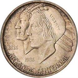 [L#4009] 1936 Arkansas 50c NGC MS65