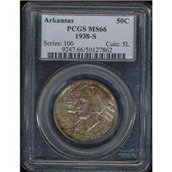 [L#4010] 1938-S Arkansas 50c NGC MS65