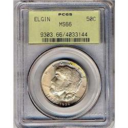 [L#4027] 1936 Elgin 50c PCGS MS66