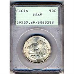 [L#4042] 1936 Elgin 50c PCGS MS65