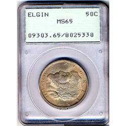 [L#4049] 1936 Elgin 50c PCGS MS65
