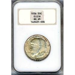 [L#4052] 1936 Elgin 50c NGC MS65