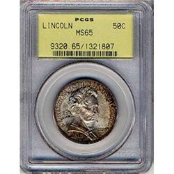 [L#4072] 1918 Lincoln 50c PCGS MS65