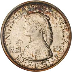 [L#4075] 1921 Missouri 2x4 50c PCGS MS65