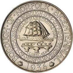 [L#4078] 1936 Norfolk 50c PCGS MS67