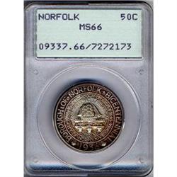 [L#4079] 1936 Norfolk 50c PCGS MS66