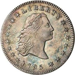 [L#4148] 1795 FH $1 AU50 cleaned retoned