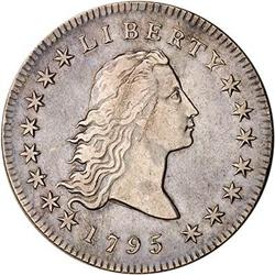 [L#4151] 1795 FH $1 2 leaves PCGS VF35
