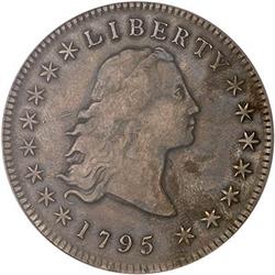 [L#4152] 1795 FH $1 3 leaves PCGS VF30