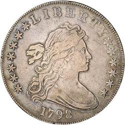 [L#4169] 1798 Heraldic Eagle $1 VF30