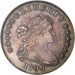 [L#4174] 1799/8 $1 13 Stars PCGS AU58