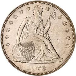 [L#4207] 1859 $1 NGC MS63